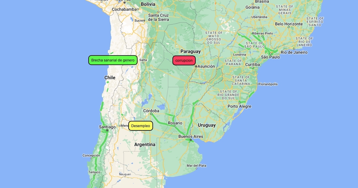 Mapa De Desigualdad Scribble Maps