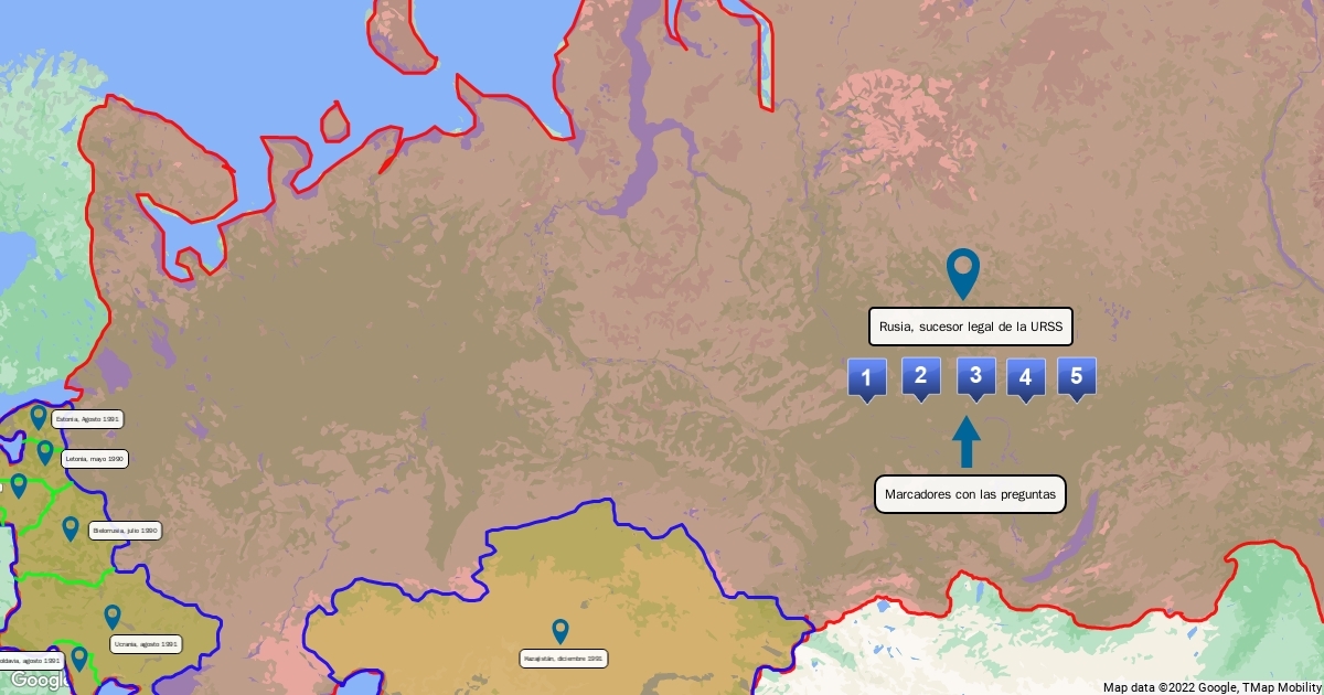 Mapa Urss Scribble Maps