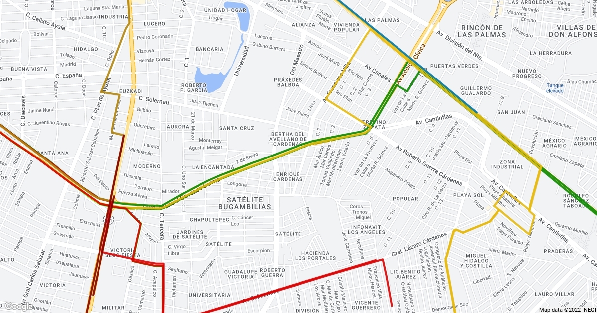 RUTAS PECERAS MATAMOROS Scribble Maps