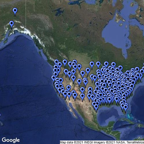 Fox Television Stations Scribble Maps