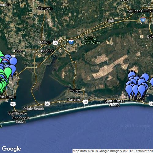 Pensacola Area Crime Scribble Maps