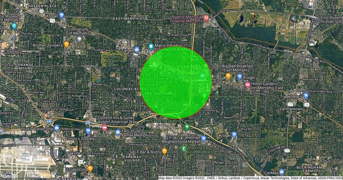 2 Mile Radius : Scribble Maps