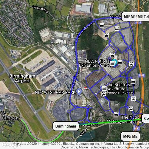 Nec Car Park Map Nec Map : Scribble Maps