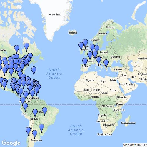 American Airlines Flight Route Map