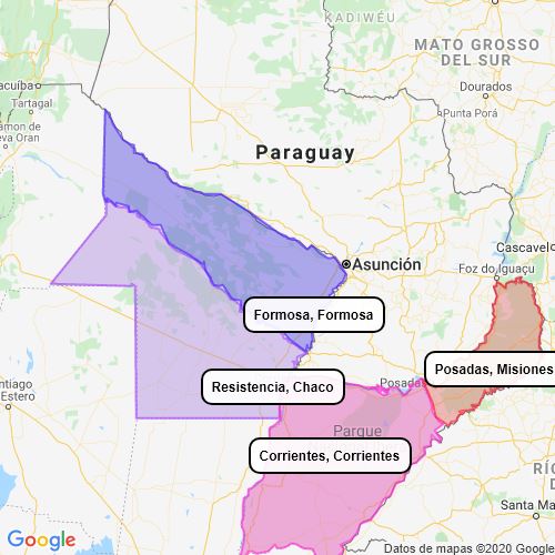 Regiones del NEA Scribble Maps