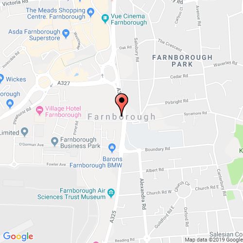 Farnborough Map Scribble Maps