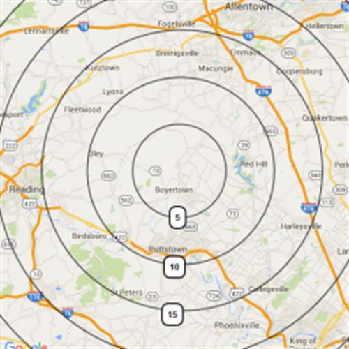 5 Mile Radius Map Campus Map - vrogue.co