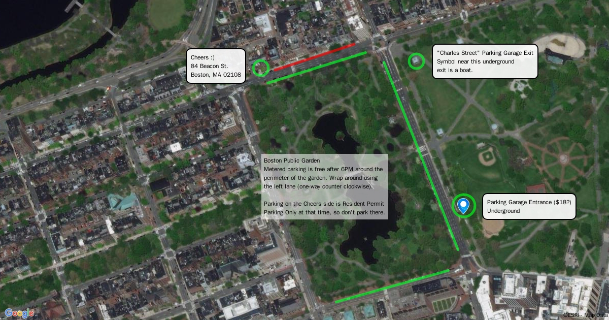 Cheers Boston Parking Scribble Maps