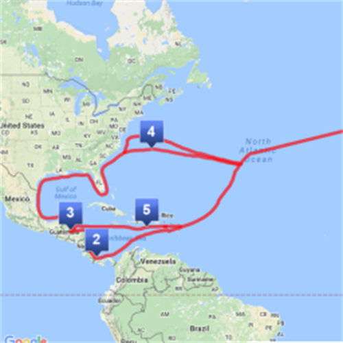 Amerigo Vespucci Travel Route Scribble Maps