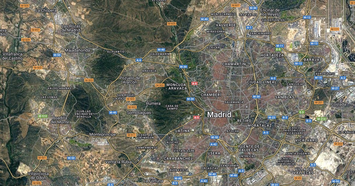 mapa de madrid españa : Scribble Maps