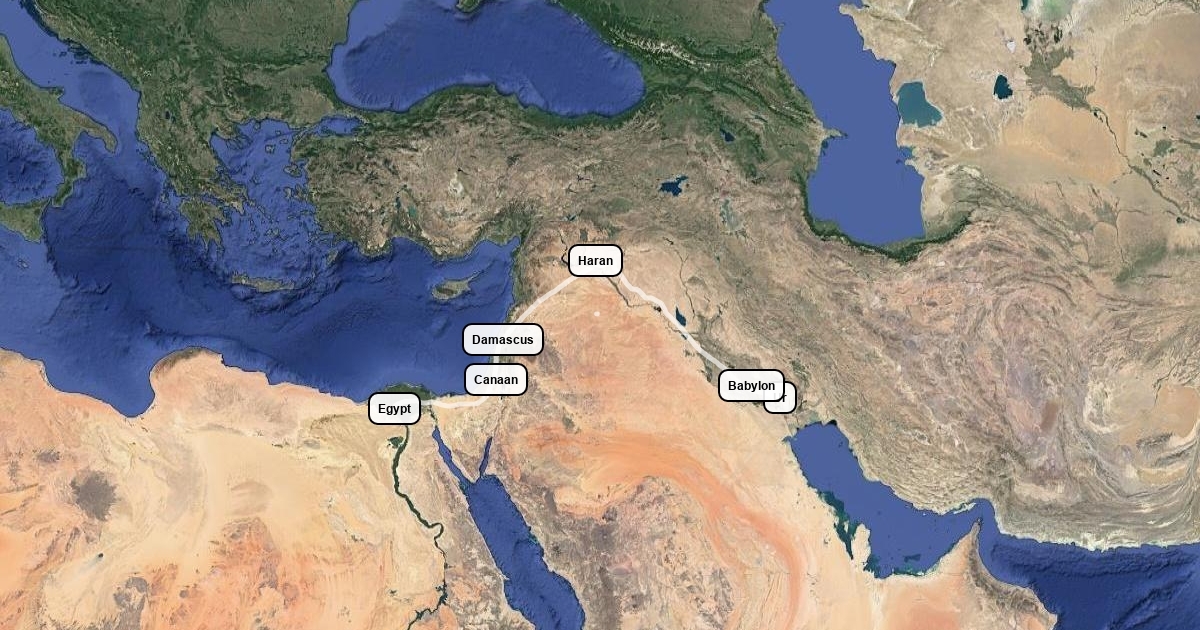 Abraham's Journey : Scribble Maps