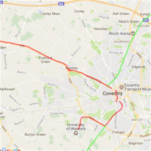 Coventry light rail Scribble Maps