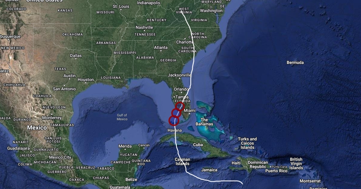 Hurricane Ian's Path : Scribble Maps