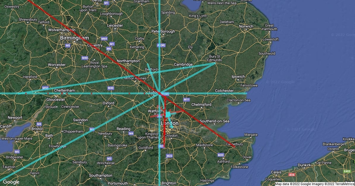 Barnet Triangle Ley Lines : Scribble Maps