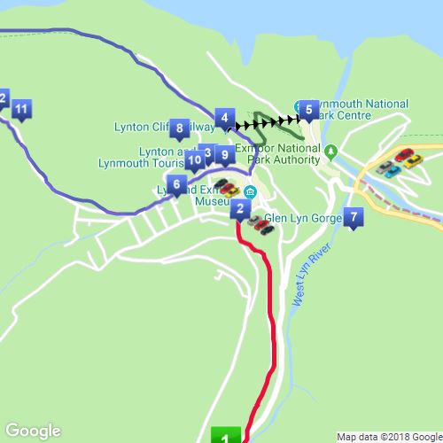 Lynton And Lynmouth Map Lynton/Lynmouth : Scribble Maps