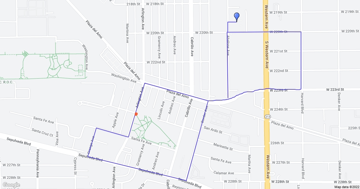 DMV Torrance Route (1) Scribble Maps