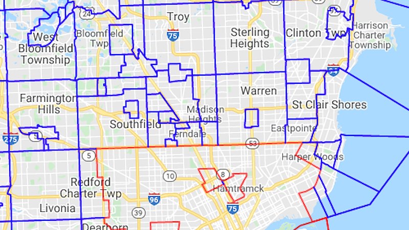 Detroit metro and greater areas : Scribble Maps