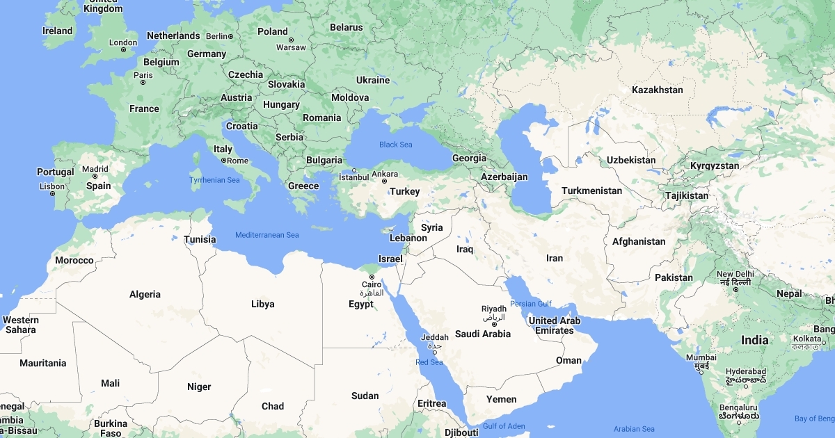 Middle East : Scribble Maps