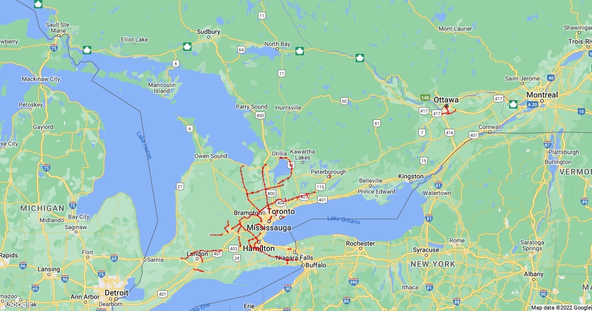 Future of Ontario Highways : Scribble Maps