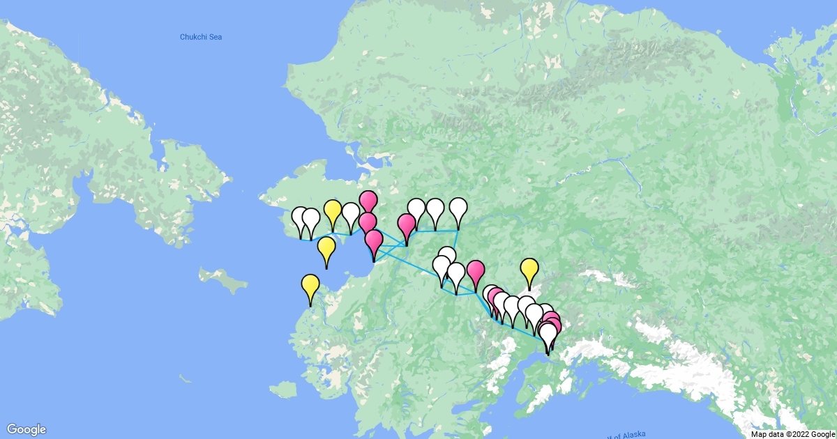 Iditarod Mapping Scribble Maps