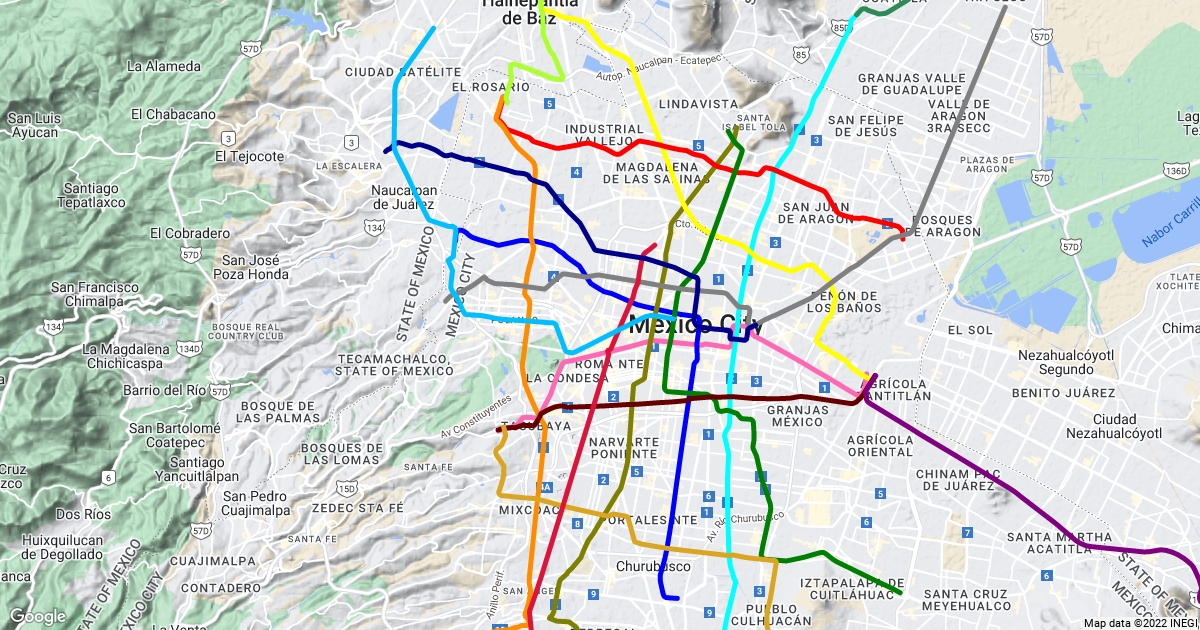 Plan Maestro Del Metro : Scribble Maps