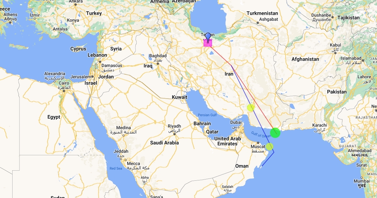 Iranian Hostage Map Scribble Maps