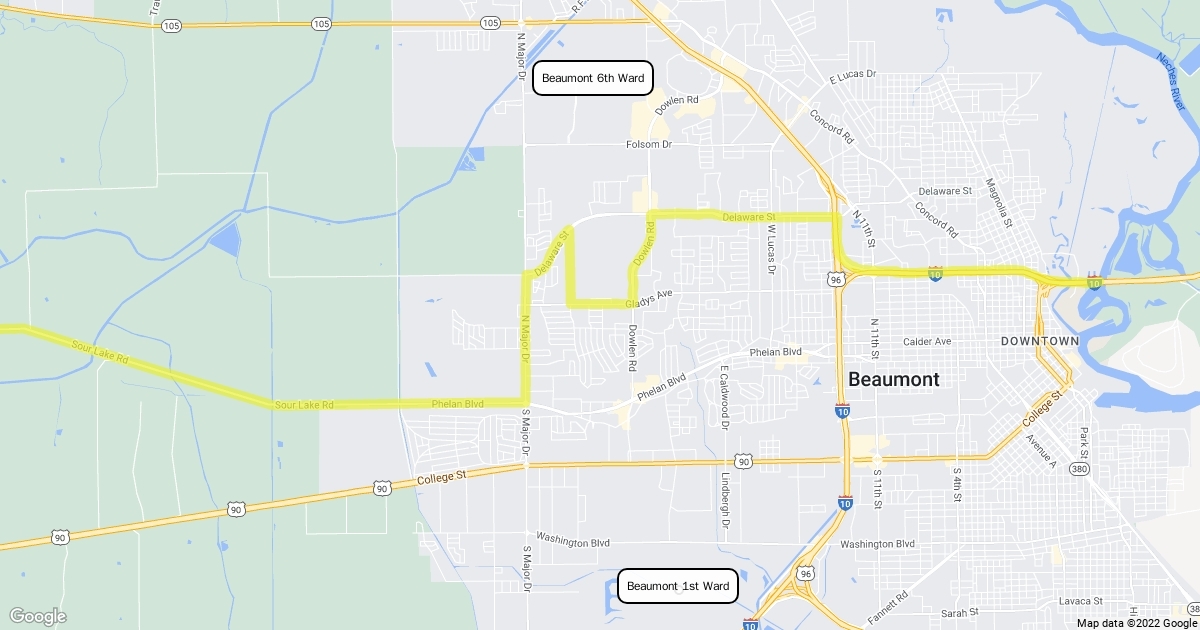 Beaumont Wards Scribble Maps