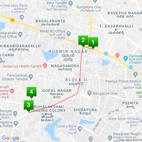 Bangalore To Tumkur Road Map Route Map From Tumkur Road : Scribble Maps