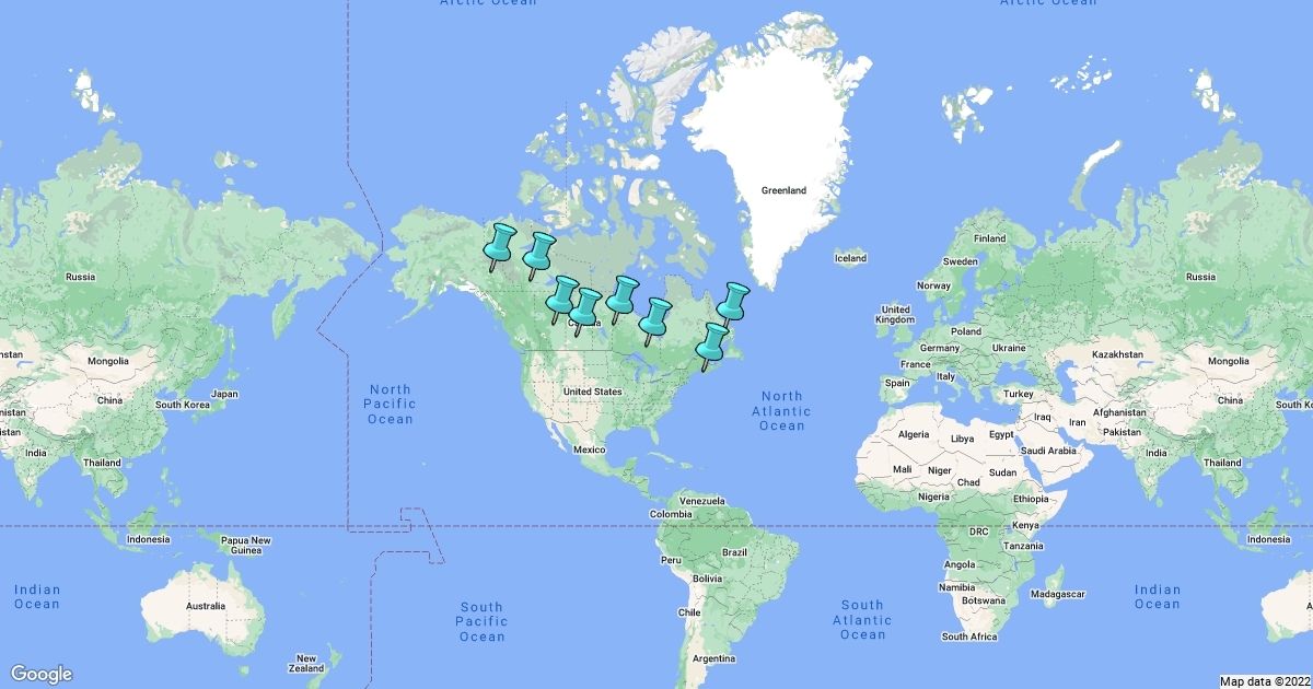 Logan's Story Map of Canada : Scribble Maps