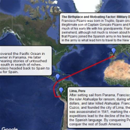 Francisco Pizarro Scribble Maps