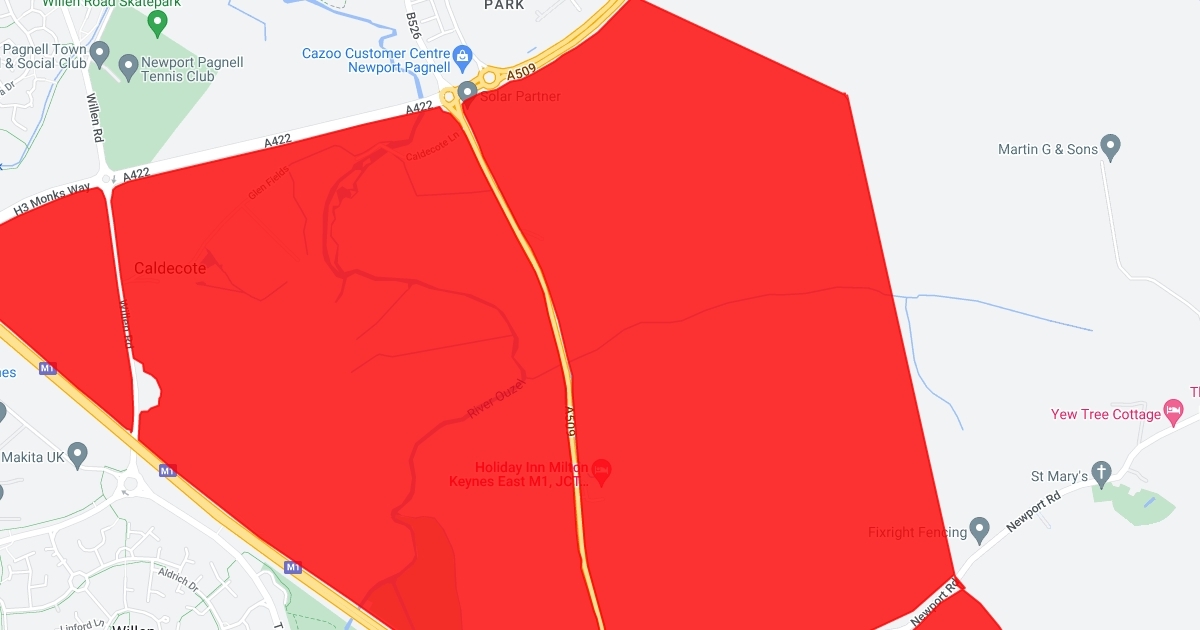 Milton Keynes East Development outside Newport Pagnell proposed by ...