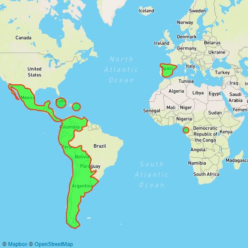 How Do You Say Map In Spanish Map Representing The Countries Where The Spanish Language Is Spoken :  Scribble Maps