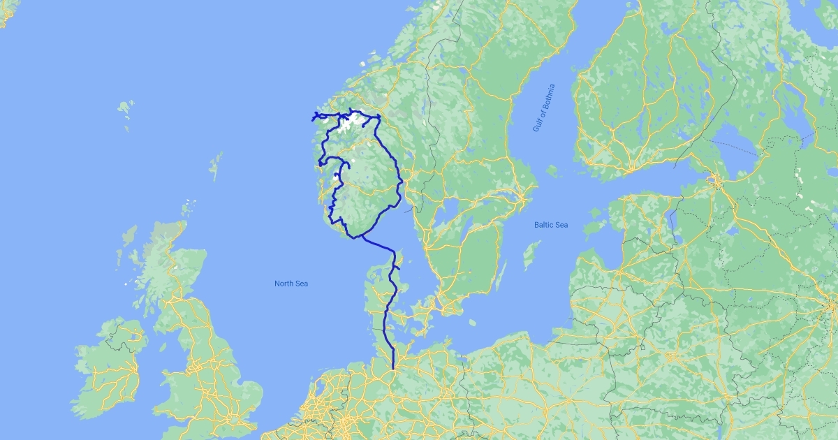 Norwegen 2022 : Scribble Maps