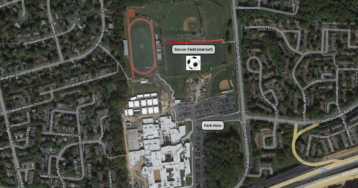 Soccer Field at Oakton HS : Scribble Maps