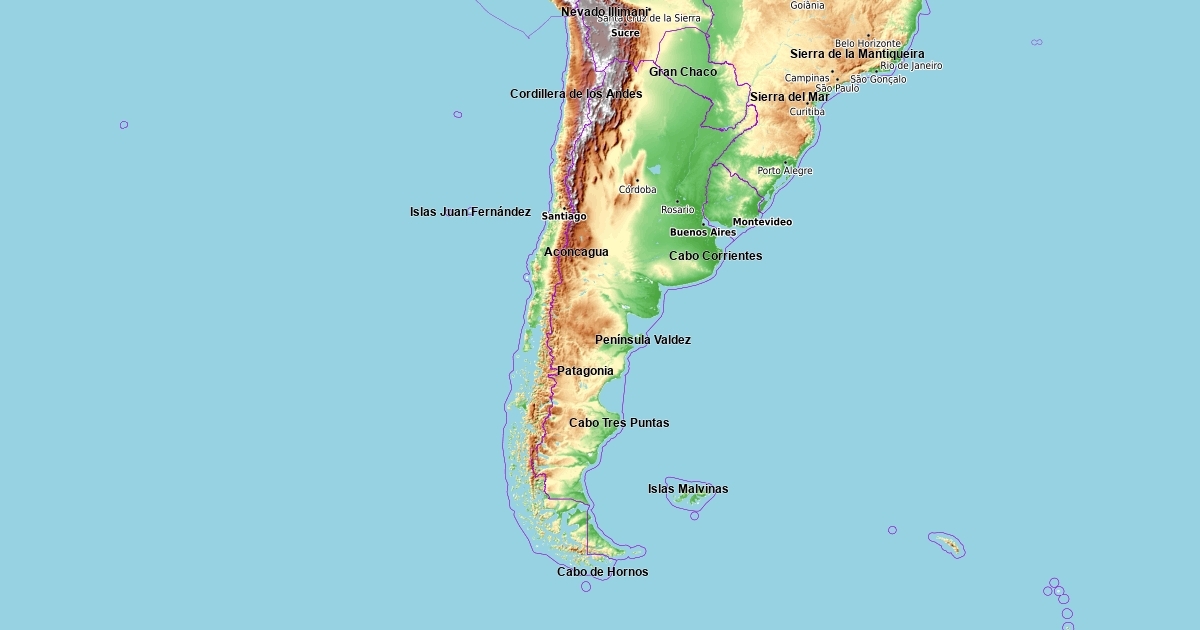 Mapa Interactivo De Relieves De América Scribble Maps 3871