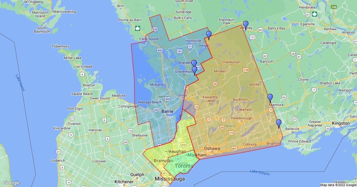 IBEW 353 significant areas : Scribble Maps