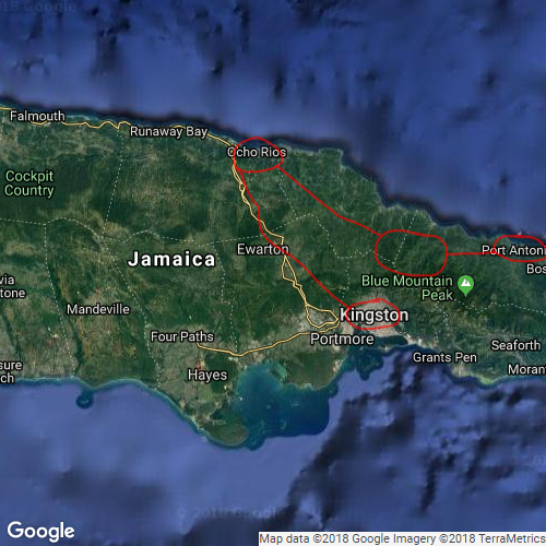 Jamaica Scribble Maps