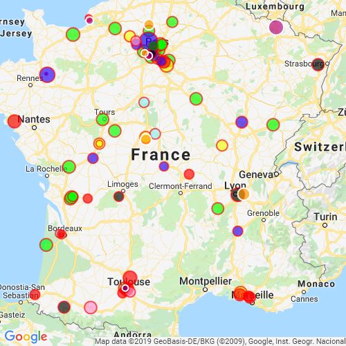 France Safran map Scribble Maps