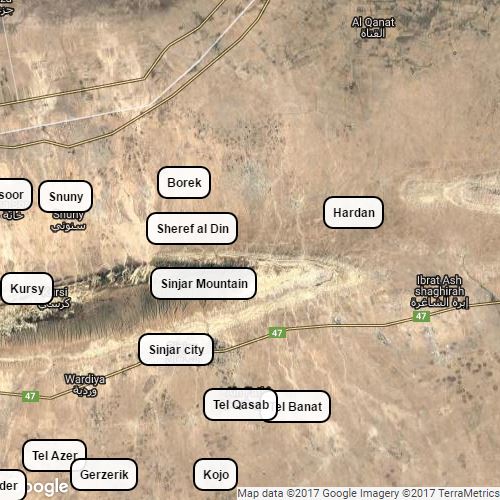 Sinjar map : Scribble Maps