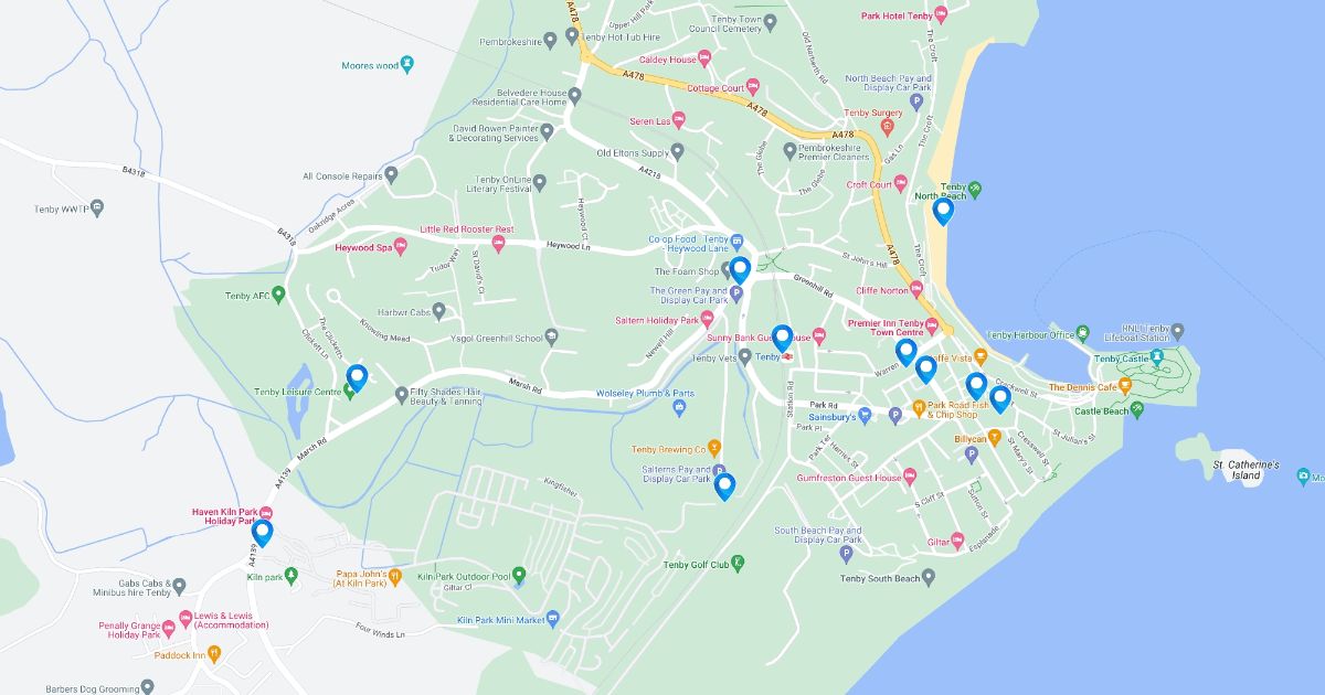 Tenby Town Map : Scribble Maps