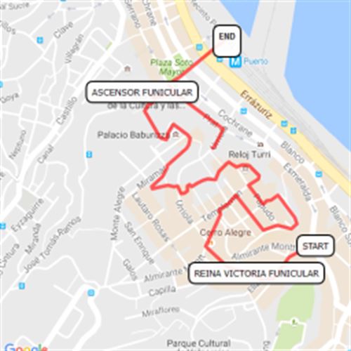 WALKING TOUR VALPARAISO : Scribble Maps