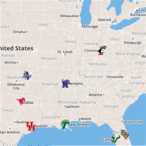 American Athletic Conference : Scribble Maps