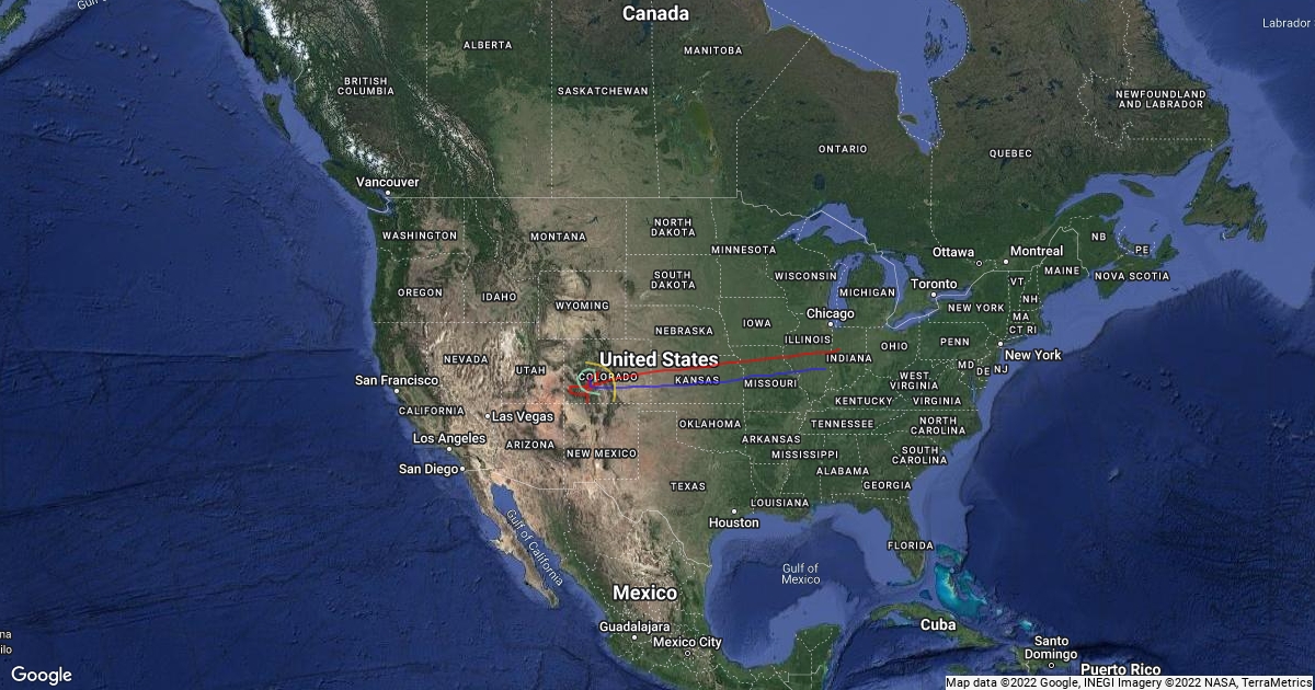 Miles Garrison imigartion map : Scribble Maps