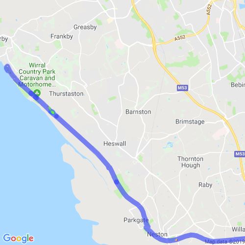 Wirral Way Half Marathon : Scribble Maps