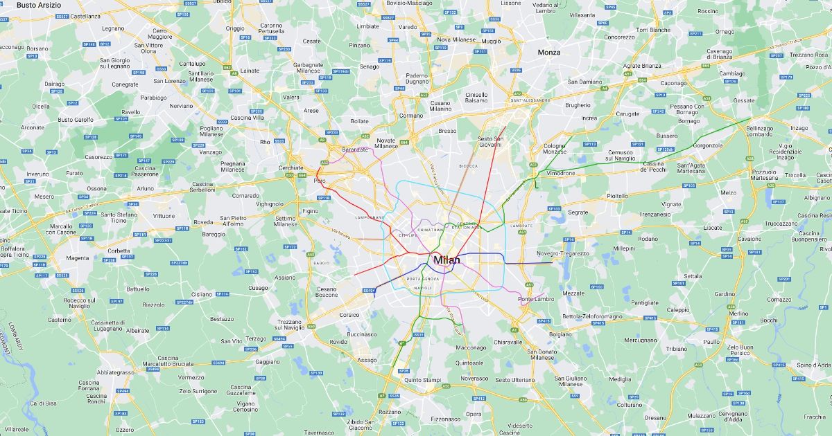 Metro Milano Scribble Maps