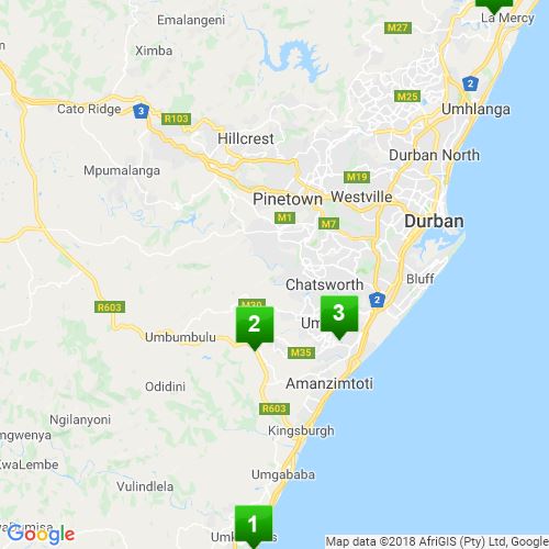 eThekwini Frog Map : Scribble Maps