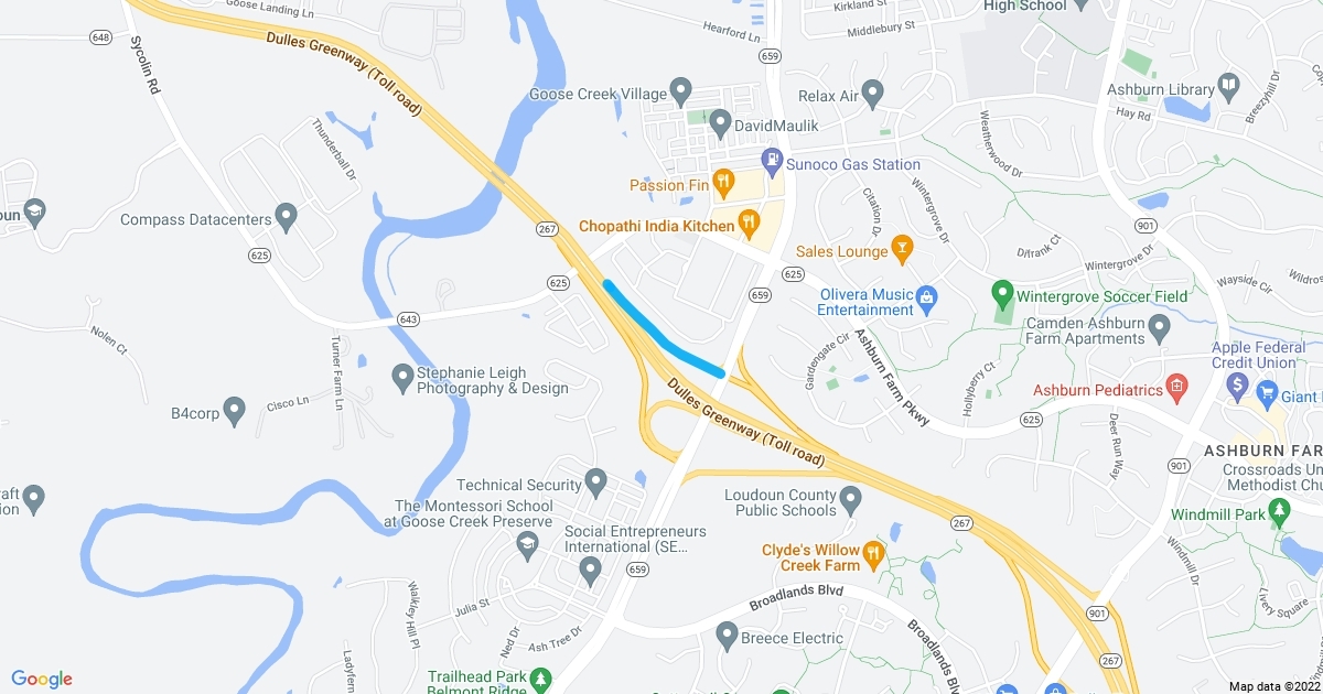 Rte 659 WB On-Ramp : Scribble Maps