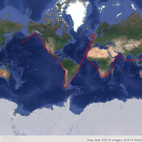 francis drake's route : Scribble Maps
