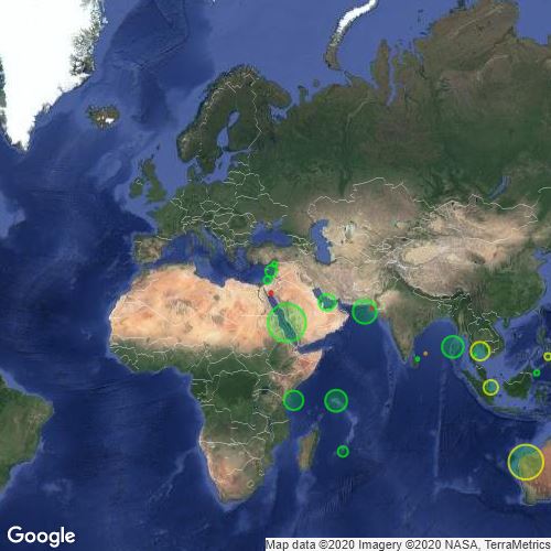 Stonefish distribution : Scribble Maps