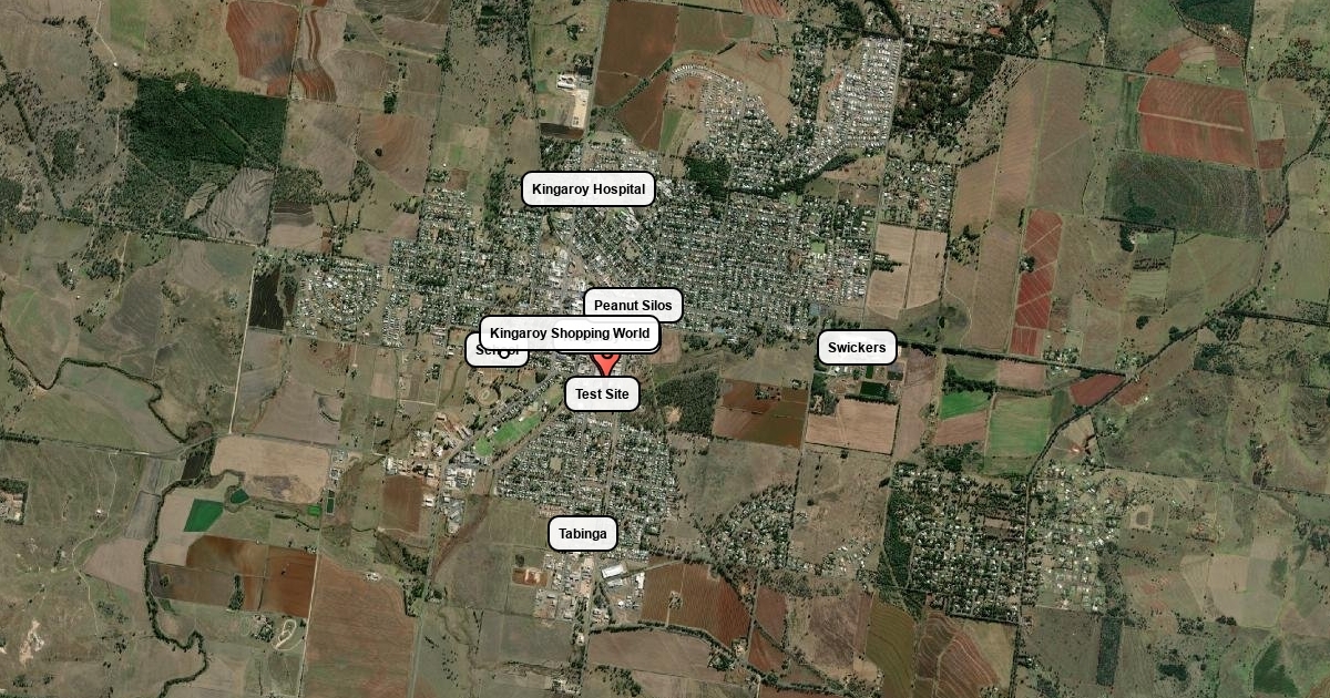 Map of Kingaroy : Scribble Maps